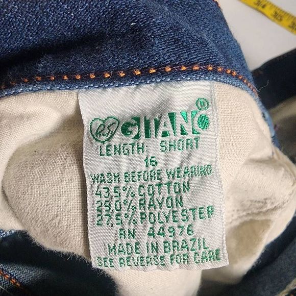 Gitano Vintage 80's Highrise Denim Jeans Size 16(10) - Picture 9 of 12